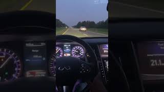 Q50 Red Sport vs Single Turbo Accord [upl. by Nawtna]