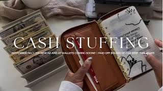 Cash Stuffing November No 1  New Wallets Coming  Savings Challenges [upl. by Ruhtua666]