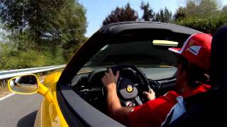 Fernando Alonso drives Ferrari 458 Spider [upl. by Crisey]