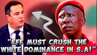 JULIAS MALEMA quotEff MUST Crush the White Dominance in SouthAfricaquot [upl. by Ymot]