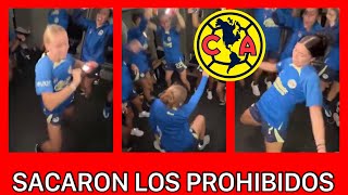 🔥Así festejaron jugadoras del América Femenil  Hasta Sarah Luebbert SACÓ LOS PROHIB1DOS [upl. by Sisxela]