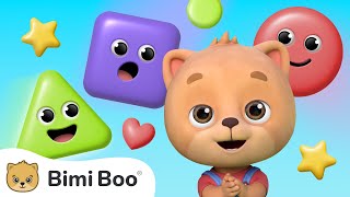 The Shapes Song for Kids and Toddlers Bimi Boo [upl. by Macguiness]