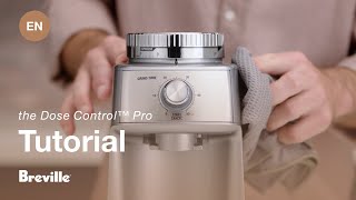 the Smart Grinder™ Pro  How to clean your machine and the conical burrs  Breville CAEN [upl. by Palmer]