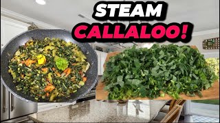 Jamaican Steamed Callaloo Tasty amp So Delicious [upl. by Bette]