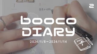 【リアル日記】booco手帳のDiary【202418〜2024114】＃224 [upl. by Keffer]