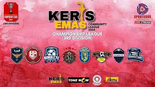 KERIS EMAS COMMUNITY LEAGUE  CHAMPIONSHIP LEAGUE  3RD DIV  COSTUCA RANGERS FC VS BOMBA JOHOR FC [upl. by Yehc]