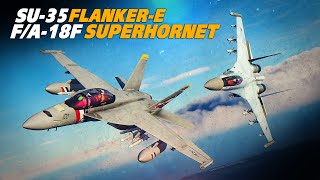 FA18F Superhornet Vs Su35 FlankerE Dogfight  Digital Combat Simulator  DCS [upl. by Asyen489]