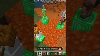 SNOW GOLEM BIGGEST ENEMY minecraft minecraftmemes memes minecraftshorts minecraftmobs shorts [upl. by Mott]