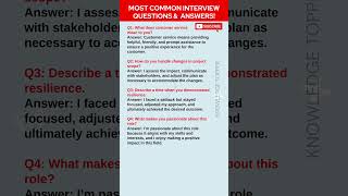 Most Common Job Interview Questions and Answers [upl. by Ohl]