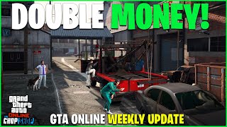 GTA ONLINE WEEKLY UPDATE DOUBLE MONEY amp DISCOUNTS [upl. by Sirac]