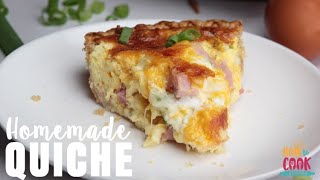 Easy Classic Quiche Recipe StepbyStep  HowToCookRecipes [upl. by Enicul]