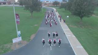 Shippensburg High School Marching Band marching to the field October 28 2021 [upl. by Kwapong]