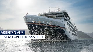 Arbeiten und Leben an Bord der Expeditionsflotte an Bord von HapagLloyd Cruises [upl. by Anneuq]