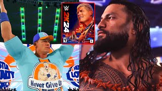 WWE 2K24 Roman Reigns amp John Cena Ratings Revealed [upl. by Valoniah]