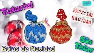 ♥ TutorialESPECIAL NAVIDAD Bolas de Navidad sin telar ♥ [upl. by Minnnie]