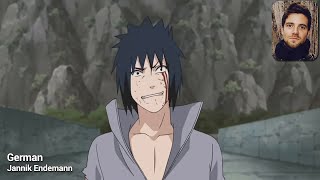 Sasukes psycho laugh in 5 languages [upl. by Arakahs]