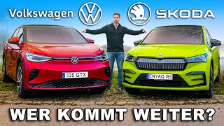 Schaffen wir 300 km Skoda Enyaq Coupé RS iV vs VW ID5 GTX [upl. by Edme5]