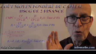 DSCG UE 2 FINANCE COÛT MOYEN PONDERE DU CAPITAL ET TAUX DACTUALISATION [upl. by Hibben691]