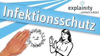 Infektionsschutz erklärt explainity®  Inhalt geprüft vom Vaccine Confidence Project am 24062021 [upl. by Nidia32]