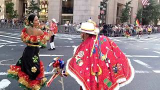 Hispanic Day ParadeNYC2011Colombians DancingNYCParadelife [upl. by Ujawernalo478]