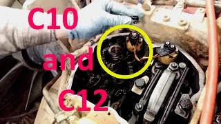 How To Install C10 and C12 Cat Injectors Removal Install and Adjust Injectors [upl. by Li]