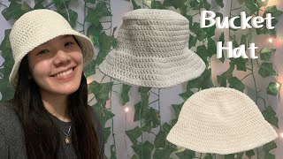 Quick amp Easy Crochet Bucket Hat Tutorial [upl. by Ellehcal]