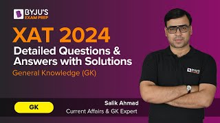 XAT 2024 Answer Key  XAT General Knowledge GK  XAT 2024 Question Paper with Solution xat2024 [upl. by Niai556]