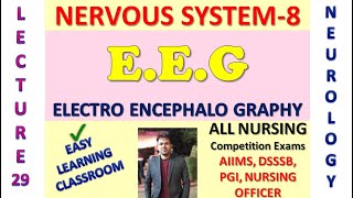 Electro encephalography EEG  brain waves and sleep cycle  nurses tech online  nervous system [upl. by Ridglea621]