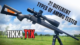 Tikka T1X Review the Full Accuracy review [upl. by Settle706]