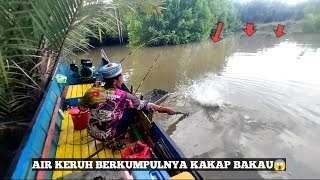 Spot Air Keruh Bekumpulnya Predator Muara Joran Silih Berganti Di Sambar mancing [upl. by Erida]