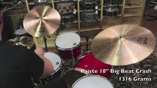 Paiste 2002 18quot Big Beat UniversalDemo of Exact Cymbal1316g [upl. by Aline]