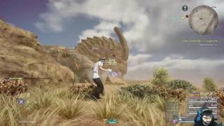 Final Fantasy 15 Level 1 Challenge  Adamantoise Boss Fight [upl. by Nerak]