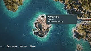 Pirate LOOT CAVE  Assassins Creed Odyssey Cave of the Forgotten Isle  Isle of Thisvi [upl. by Kussell]