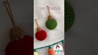 Crochet Christmas Ornament 🌲💡 K40 [upl. by Meng]