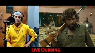 Shreyas Talpade pushpa live dubbing pushpa [upl. by Donough]