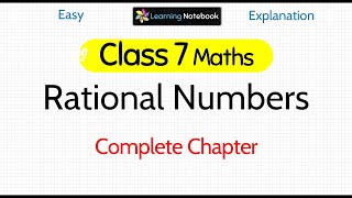 Class 7 Maths Rational Numbers [upl. by Rebmak]