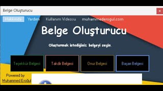 Sahte Taktir ve OnurTeşekkürBaşarı belgesi yapımı 2024 [upl. by Boone]