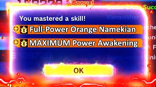 NEW FULL POWER ORANGE NAMEKIAN AWOKEN SKILL IN DRAGON BALL XENOVERSE 2 [upl. by Keven]