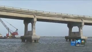 WAVY News 10s Erin Kelly reports on Bonner Bridge repairs [upl. by Rammus]