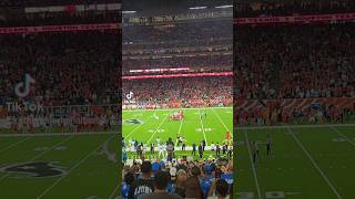 JAKE BATES KICKS THE GAME WINNING 52 YARD FIELD GOAL LETS GO LIONS 81 BABY detroit [upl. by Atirhs37]