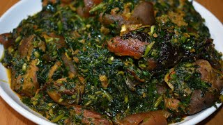 HOW TO COOK EDIKANG IKONG SOUP BEST NIGERIAN VEGETABLE SOUPCALABAR STYLE NIGERIAN FOOD [upl. by Downs39]