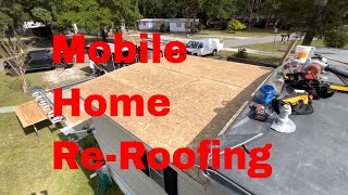 How To repair a single wide mobile home Roof Day 3 the finish [upl. by Gurias658]