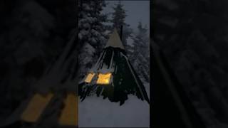 Small Snow Camping Tent  Winter Survival Gear Essentials camping campinggear outdoors [upl. by Bluefarb698]