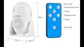 REVIEW KERUI M120 Smart 100db PIR infrared anti theft welcome multifunction human motion detector fo [upl. by Eyram]