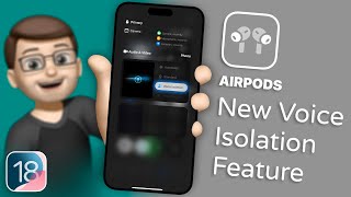 How to Improve Call Quality with Voice Isolation on AirPods in iOS 18 [upl. by Nerra]