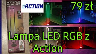 Lampa stojąca Led RGB z pilotem z Action za 79 zł [upl. by Chlori]