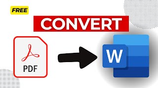 How to Convert PDF to Word for FREE  ILovePDF Tutorial [upl. by Ayerhs]