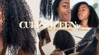 How To Layer Type 4 Hair ClipIns WITHOUT Cutting Hair  An Honest InDepth Review of CURLSQUEEN➰ [upl. by Alva]