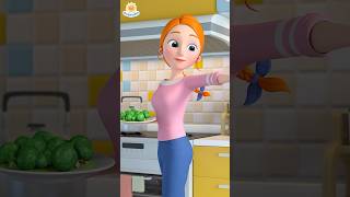 Baby Eats Broccoli 🥦  LiaChaCha shorts baby nurseryrhymes [upl. by Shanan]