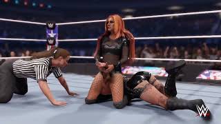 WWE 2K24  Rhea Ripley vs Becky Lynch  WWE Womens World Championship  CPU vs CPU [upl. by Bamford]